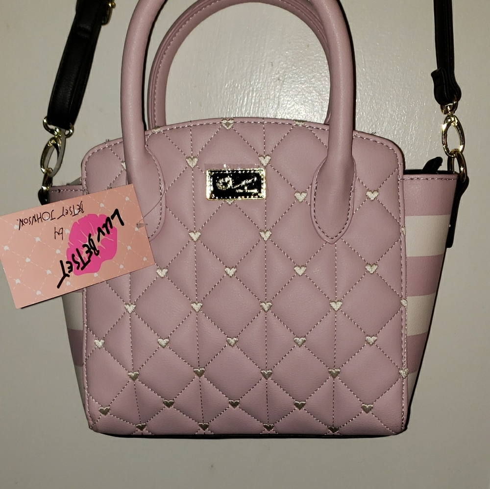 Betsey Johnson Hearts satchel and crossbody